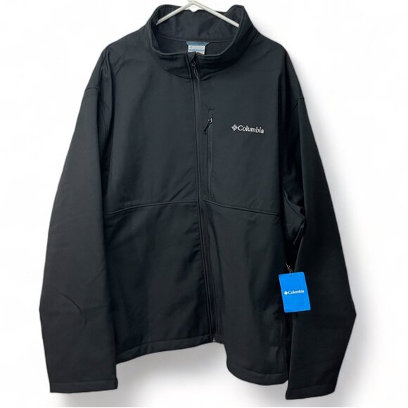 Columbia Men's Ascender Softshell Front-zip Jacket 5X MSRP $130 Black New - Picture 7 of 15